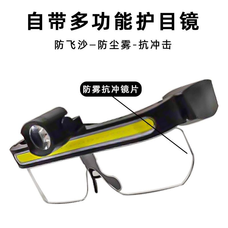 Linterna frontal LED recargable por USB para pesca y ciclismo con luz de gran angular