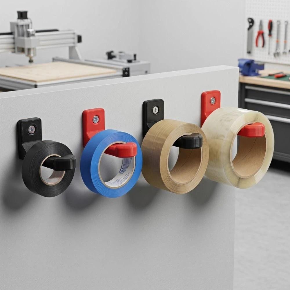 2PCS Plastic Tape Storage Rack Heavy Duty Keys Holder Simple Utility Hook Workshop