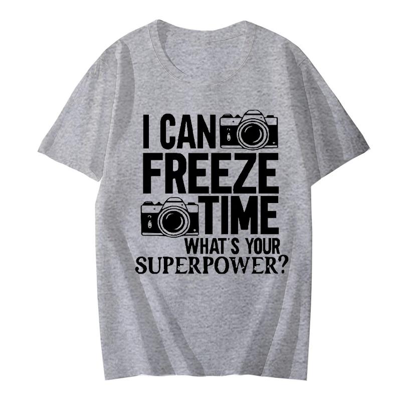 Футболка с принтом для фотографа Футболки с коротким рукавом Футболки в стиле хип-хоп Уличная одежда Большие футболки Топы для операторов Мужская одежда