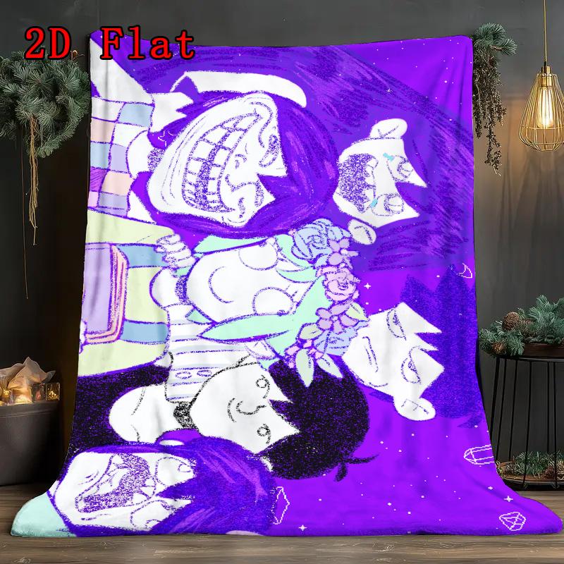 Omori 2D Flat Pattern Flannel Blanket High quality All Seasons Warmth and Comfort Perfect for Christmas Gifts.NMT0928129
