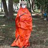 Уличный PE Алюминиевая фольга Аварийный спальный мешок Простой Защита от холода Помощь при стихийных бедствиях Аварийный теплый мешок Дождевик Палатка Хранение