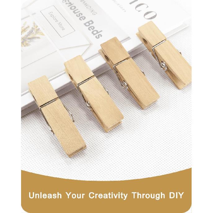 Деревянные прищепки P, 15 шт., прочные и надежные, из натурального дерева, для развешивания одежды, фотографий, поделок, маленькие, для декора класса, для поддержания духа