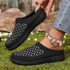2025 Summer New Women's Shoes Casual Fashion Versatile Half Slippers Shoes Women's Mesh Breathable Foreign Trade Shoes Mother Shoes