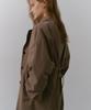CACELE Panel Front Trench Coat, Mocha