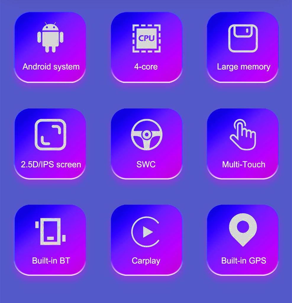 Chevrolet GMC Навигация в автомобиле Android GPS HD Камера заднего вида и CarPlay Плеер