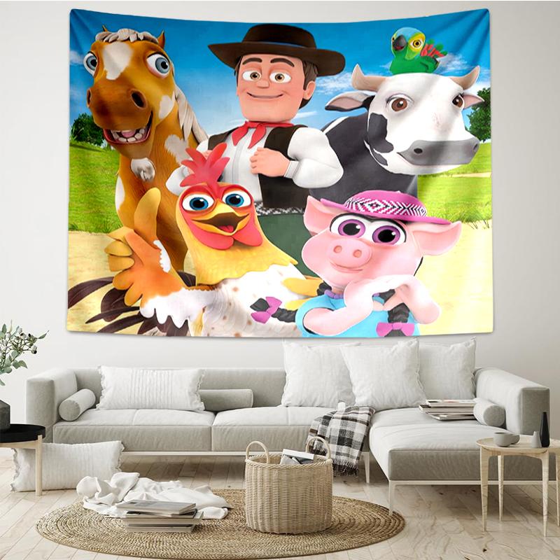 La-Granja-de-Zenón Print Tapestry, Backdrop, Easy Setup, Ideal for Bedroom, Office & Living Room, with Aesthetic Wall Hanging Decor.