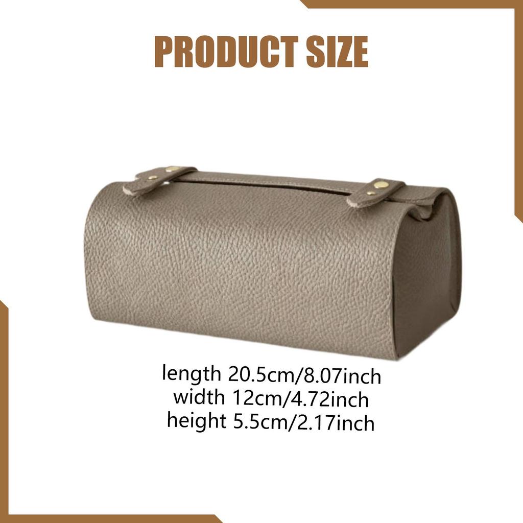 Tissue Box Cover Elegant Convenient Rectangular Napkin Dispenser Tissue Paper Holder for Table Bedroom Countertop Restaurant Car