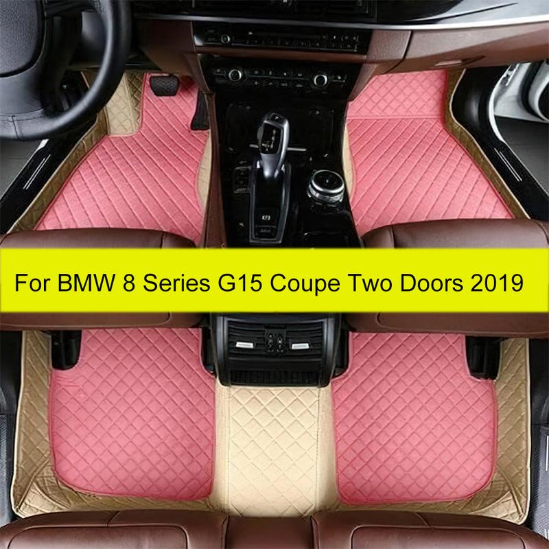 Car Floor Mats For BMW 8 Series G15 Coupe Two Doors Auto Foot Pads Automobile Carpet Cover Interior Accessories