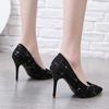Модные женские сексуальные туфли на высоком каблуке с острым носком и неглубоким носком, весна-осень, женская обувь из микрофибры, удобные туфли на высоком каблуке для отдыха