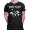 Футболка из 100% хлопка группы Title Fight для мужчин, летняя, смешная, с круглым вырезом, хипстерская, оверсайз, оптом, топы