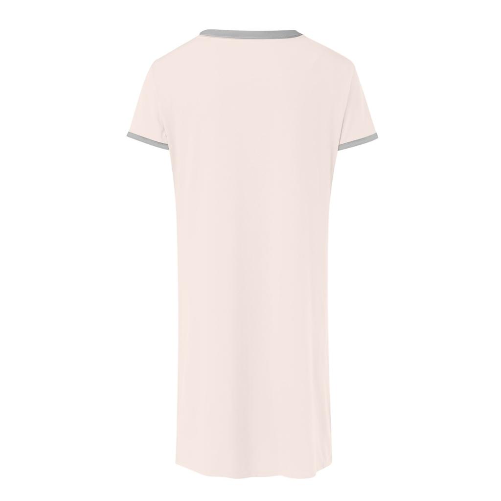 Мужская однотонная хлопковая пижама с коротким рукавом, рубашка на пуговицах с отложным воротником, длинная свободная пижама, домашняя одежда