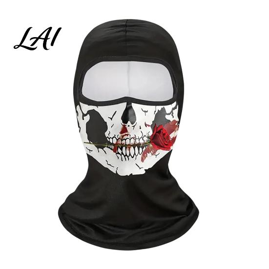 Lightweight Balaclava Mask Funny Face Print for Outdoor UV Protection Breathable Outdoor Sports Balaclava Neck Gaiter Cover Cycling Riding Climbing