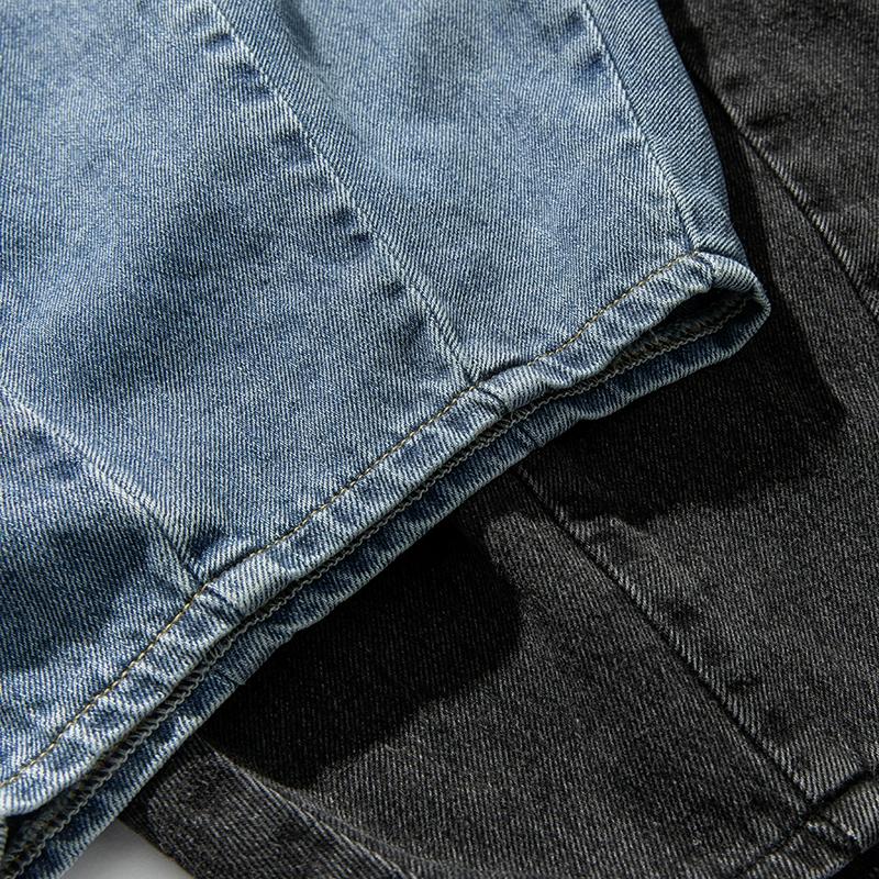 Мужские широкие джинсы, свободные прямые мешковатые джинсовые брюки, мужские и женские уличные брюки для скейтборда, повседневные брюки в стиле хип-хоп большого размера