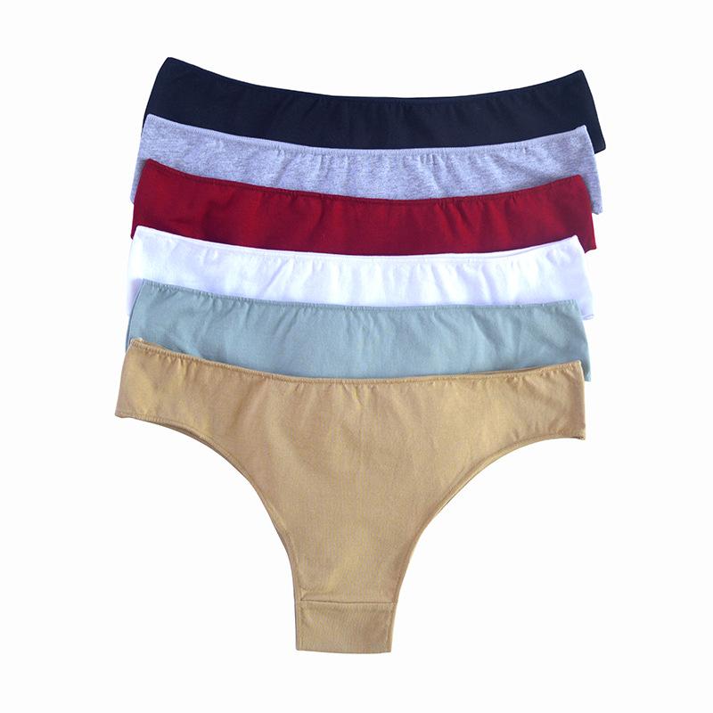 High Quality Comfort Simple Low Waist Women's Panties Summer Sports Breathable Sexy Thong Cotton Pure Lust Female Cute Solid Color Underpants