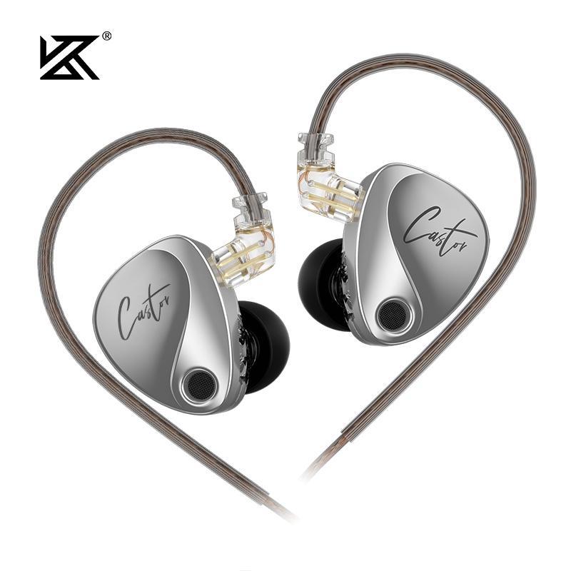 KZ Касторовое 2DD Внутриканальные Hi-Fi Наушники Динамические Высококачественные Регулируемые Наушники Мониторные Наушники Шумоподавляющие Earbud ZSNPRO ZSX ESX PR1 ZVX