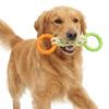 Factory Supply TPR Chew Ring and Rope Tug Dog Toy, Durable Interactive Puppy Teething Chew Aggressive Chewers