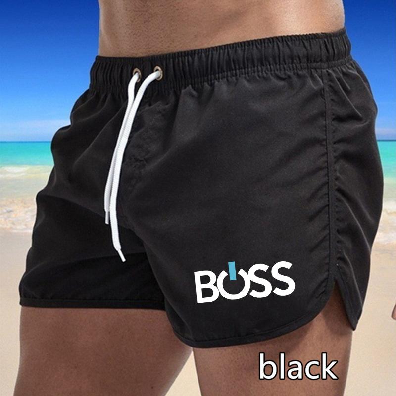 2025 Summer New Men's Quick-Drying Swim Trunks Sports Pants Swimwear Beach Shorts Jogging Shorts Sports Creative Letter Printing