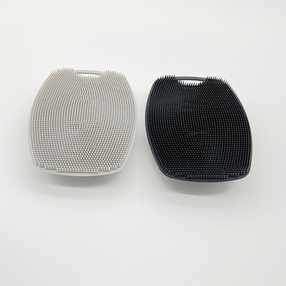 1Pcs Black Grey Silicone Exfoliating Brush Gentle Body Cleansing Scrubber  Bath Supplies