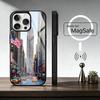 N-Нью-Йорк C-Сити Чехол для iPhone17,16,15,14,13,12,11 Plus,Pro Магнитный Для Magsafe Беспроводной Зарядки