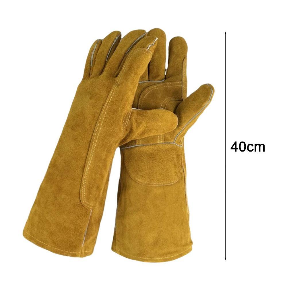 Теплоизоляционные кожаные рабочие перчатки Защитные перчатки для охраны труда Прочные перчатки для сварщиков