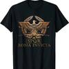 100% Cotton O-Neck Summer Short Sleeve Casual Mens T-shirt SPQR - Roma Manga -Unconquered Rome T-Shirt Size S-5XL Round Neck