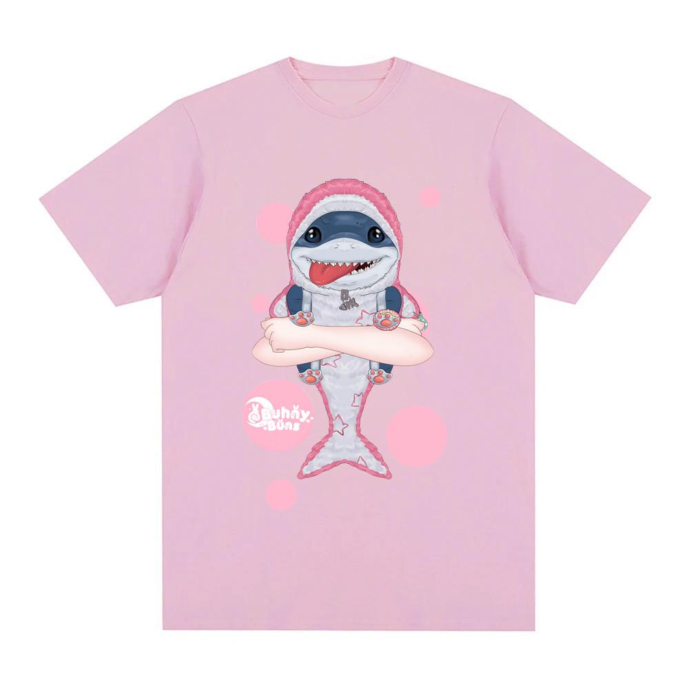 Jeff The Landshark Casual T-shirt Cotton High Quality Cartoon Print Fashion Tee-shirt Short Sleeve Casual Camisetas Tees Tops