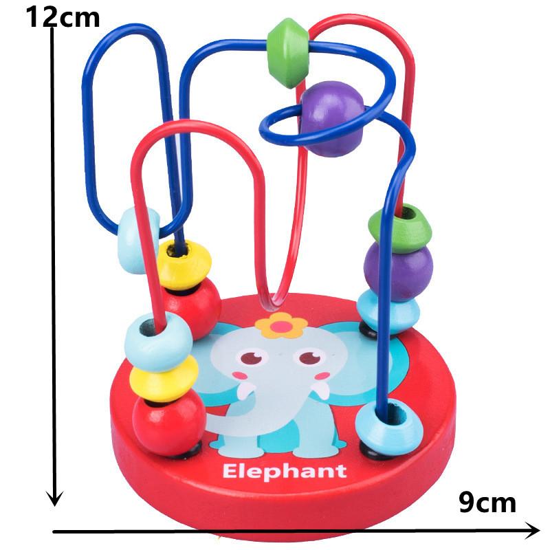Монтессори Детские Игрушки Деревянные Горки Лабиринт с Бусинами Игрушка для Раннего Обучения Малышей Развивающая Головоломка Математическая Игрушка для Детей