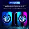 Mini Computer Sound Box HIFI Stereo Microphone Audio PC Speaker USB Wired With LED Light 3.5mm AUX For Desktop Notebook Computer