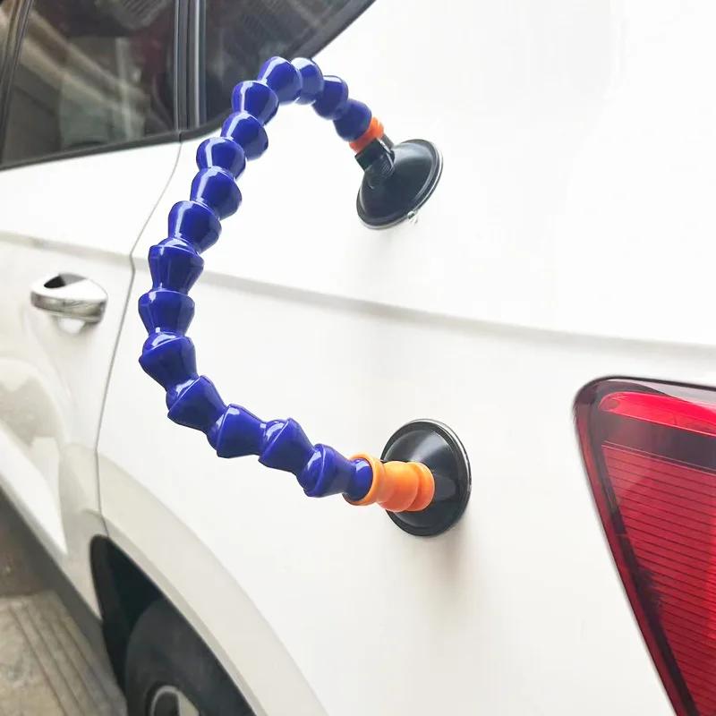 Инструмент для ремонта вмятин на автомобиле Двойная присоска Легкая нагрузка Универсальный шарнир Локтевой кронштейн Обнаружение вмятин