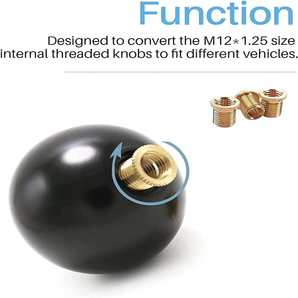 6 шт. Золотые M8X1.25/M10 X1.25/M10X1.5 Латунные Универсальные Адаптеры Ручки Переключения Передач 5 6 Скоростей Механика Автомат