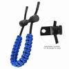 1 шт. Регулируемый ремень на запястье для блочного лука, плетеный шнур для взрослых (синий)