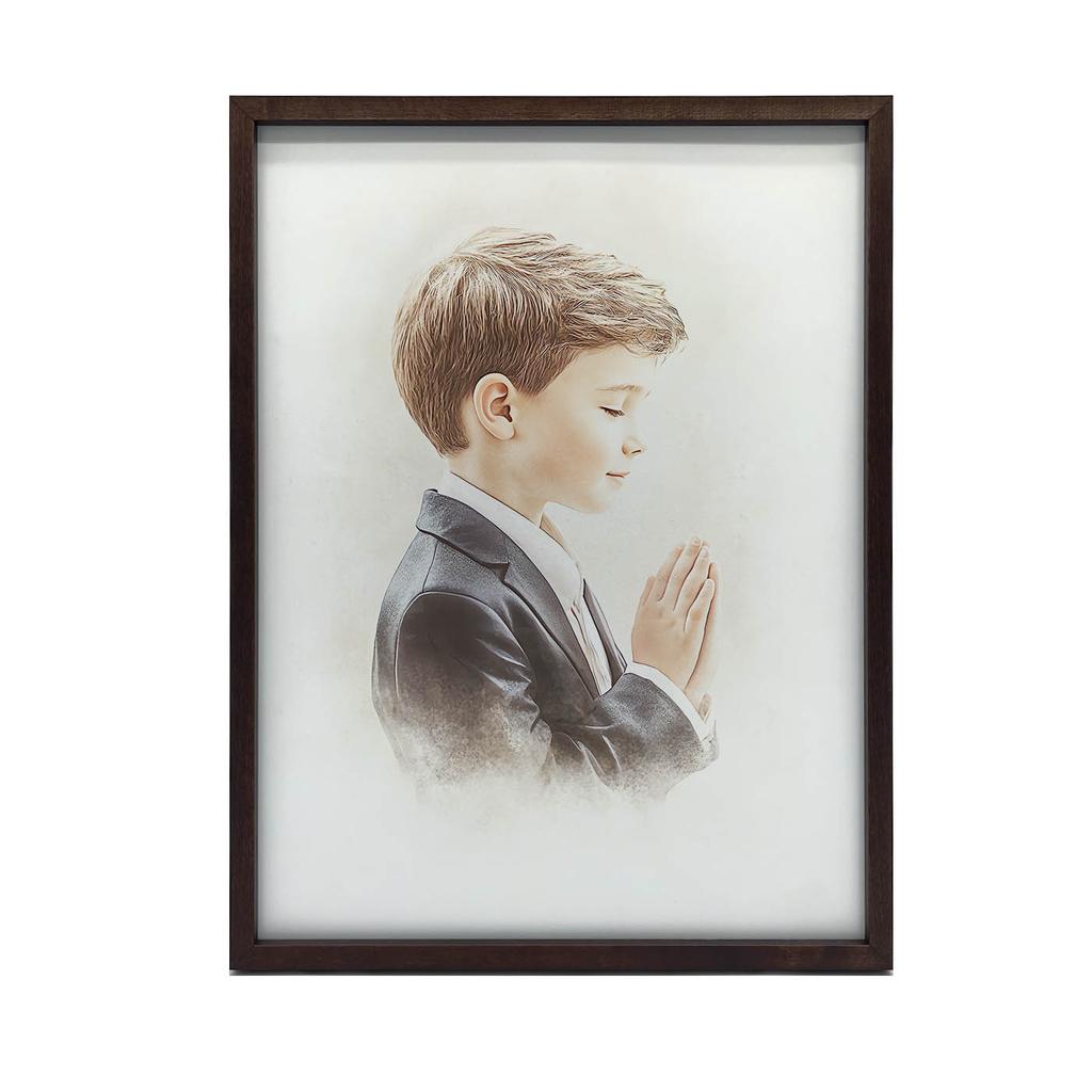 Pamiątka Pierwszej Komunii Świętej - Chłopiec Pamiątka Pierwszej Komunii Świętej - Chłopiec, 30X40 Cm, Bez Ramy, Płótno Premium Na Blejtramie
