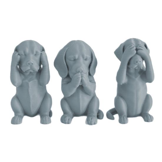 3D-печатная фигурка кошки котята слышать говорить видеть зло статуэтка миниатюрное украшение кошка подарок для любителя кошек для украшения стола полки шкафа