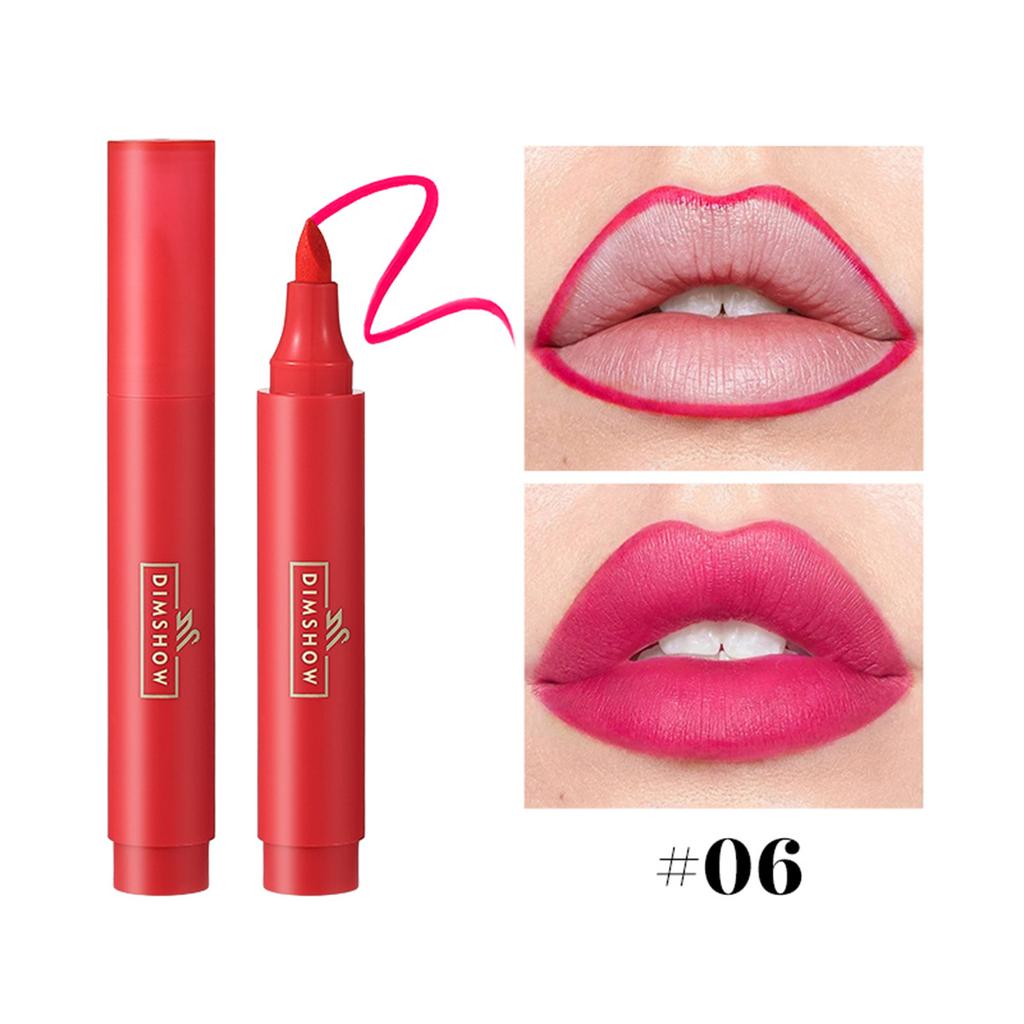 Lip Stain Marker Pen Liquid Dye Lip Tint Водостойкий Стойкий Карандаш Для Губ Увлажняющий Не Размазывающийся Матовый Макияж Для Губ