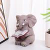 Украшение в виде слона Yousheng, миниатюрная статуя слона из смолы, украшение для дома, офиса, сада, сидящая фигурка слона, подарок для любителей слонов