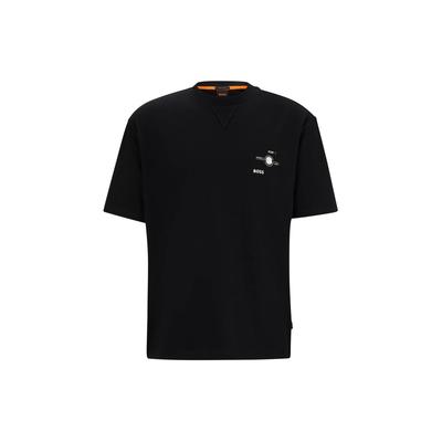 T-Shirts Men's Black Crew Neck Moderate Straight Fit 50510218-001