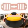 Crock Pot Lid Strap No-Spill Design Reusable Elastic Self-Lock Silicone Tie Heat-Resistant for Cooking and Transport