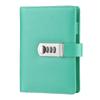 Дневник с кодовым замком из искусственной кожи, формат А6, зеленый