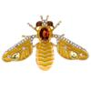 New Rhinestone Bee Brooches For Women Spring Insect Design Pin 4 Colors Available Coat Accessories High Quality
