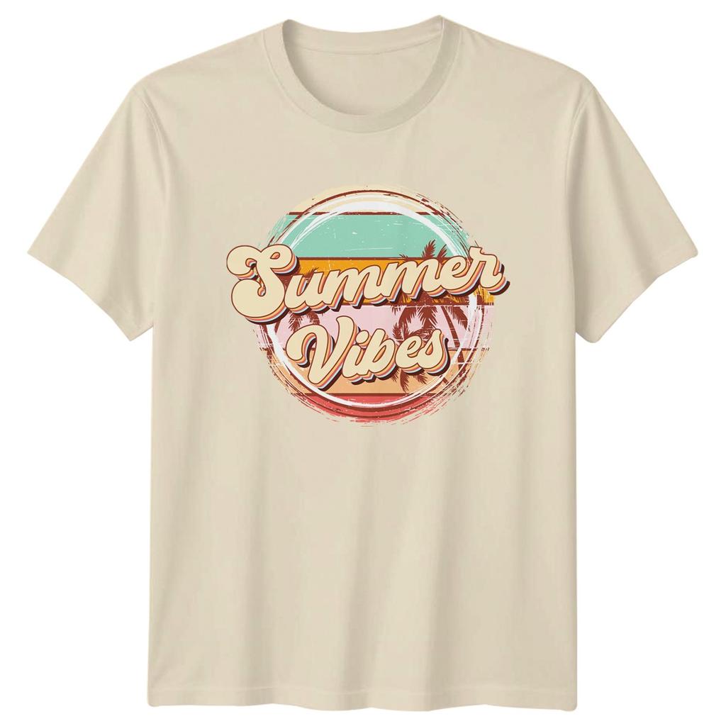 Summer Vibes T-Shirt Retro Beach Tropical Gift For Him And Her