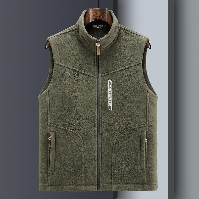 Plus Size Men 'S Fleece Vest Casual Fleece Thermal Vest Vest Jacket