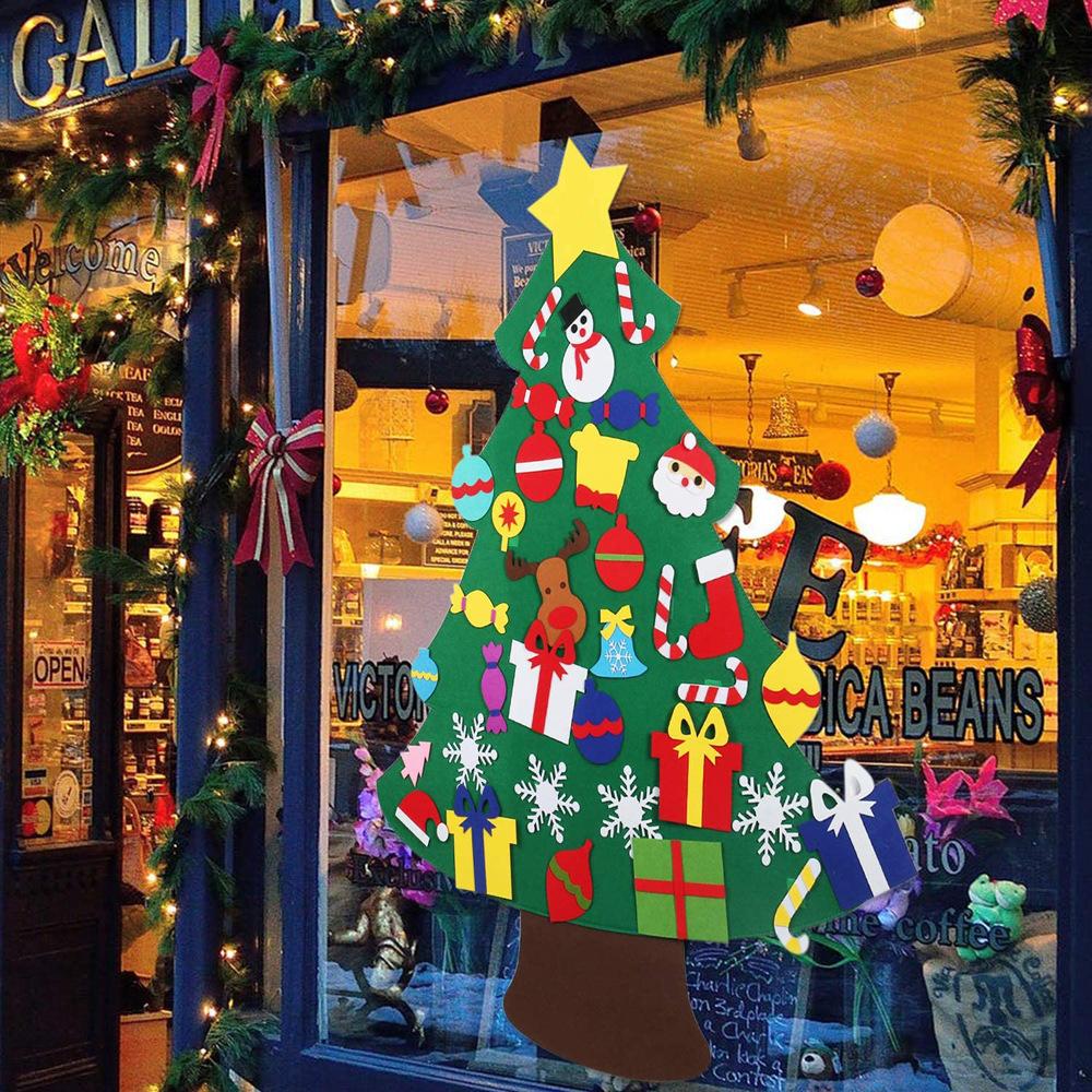 Three-Dimensional Felt Christmas Tree Spot, Christmas Party Decoration Diy Non-Woven Pendant Set