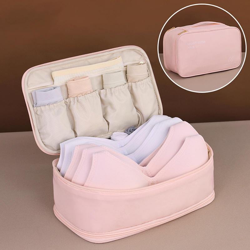 Двухслойная дорожная сумка для хранения вещей для деловых поездок, переносное нижнее белье, носки, большая вместительная сумка-органайзер