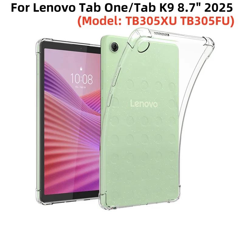 New For Lenovo Tab One 8.7 TPU Silicon Transparent Tablet Case Funda For Lenovo Tab K9 TB305XU/TB305FU HD Shockproof Cover