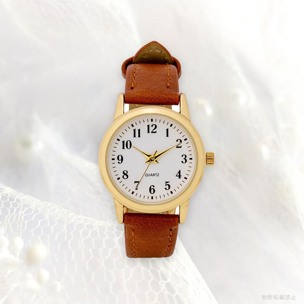 Watch Analog Leather Strap Brown Salon [Fieldwork] Women's PP005-3