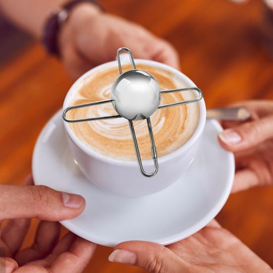 Coffee Cooling Tool with Stainless Steel Ice Sphere Unlock Coffee True Flavors Ice Ball Tools for Coffee Bourbon Cocktails Reusable Coffee Accessories