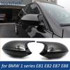 Корпус зеркала M Look с рисунком из углеродного волокна черного цвета для BMW 1 серии E81 E82 E87 E88 116i 118i 120i 125i 128i 130i 135i 135is 116 118