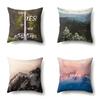 Modern Painted Simple Household Car Polyester Pillow Case Car Decoration Home Printed Waist Pillow Case