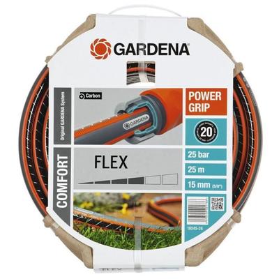GARDENA Шланг для полива Comfort FLEX – Длина 25м – Ø15мм – Защита от перегибов и сохранение формы – Гарантия 20 лет (18045-26)