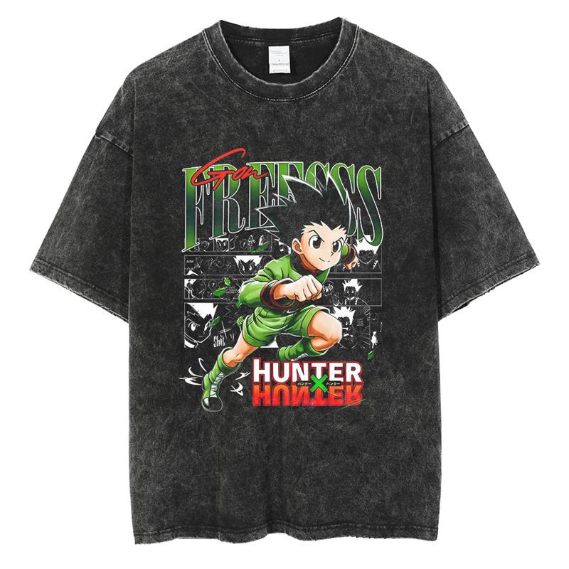 Graphic Vintage Acid Wash Cotton Tees for Men Women Casual Oversized TShirt Summer Workout Fitness Short Sleeve Tops Streetwear